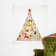 Merry Christmas Tree Shape Wall Decal