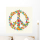 Peace Symbol Made with Wall Decal