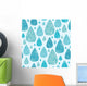 Vector Rain Drops Textured Wall Decal