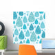 Vector Rain Drops Textured Wall Decal