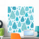 Vector Rain Drops Textured Wall Decal
