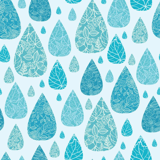 Vector Rain Drops Textured Wall Decal