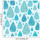 Vector Rain Drops Textured Wall Decal
