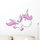 Unicorn Pegasus Vector Illustration Wall Decal