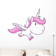 Unicorn Pegasus Vector Illustration Wall Decal