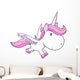 Unicorn Pegasus Vector Illustration Wall Decal