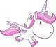 Unicorn Pegasus Vector Illustration Wall Decal