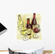 Wine Bottles and Wine Wall Decal