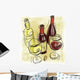 Wine Bottles and Wine Wall Decal