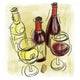 Wine Bottles and Wine Wall Decal