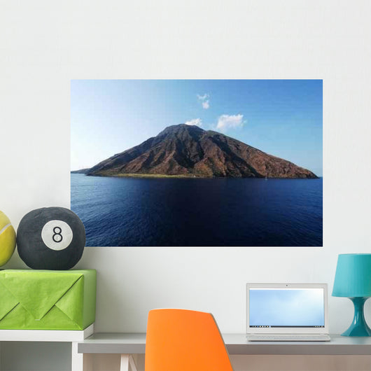 Stromboli Volcano Seen from Wall Decal