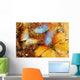 Messy Artistic Butterflies Wall Decal