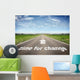 Road with Time for Wall Decal