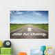 Road with Time for Wall Decal