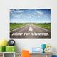 Road with Time for Wall Decal