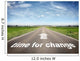 Road with Time for Wall Decal