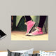 Up Pink Sneakers Worn Wall Decal