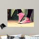 Up Pink Sneakers Worn Wall Decal