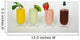 Four Colorful Smoothies Wall Decal