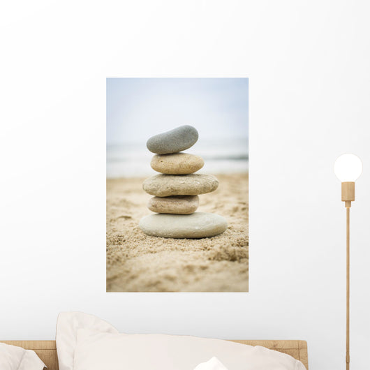 Stones Piled up Sand Wall Decal