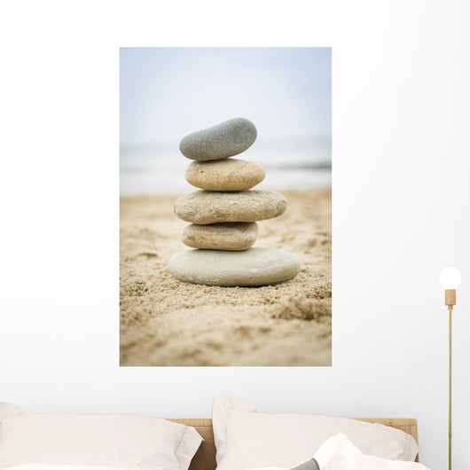 Stones Piled up Sand Wall Decal