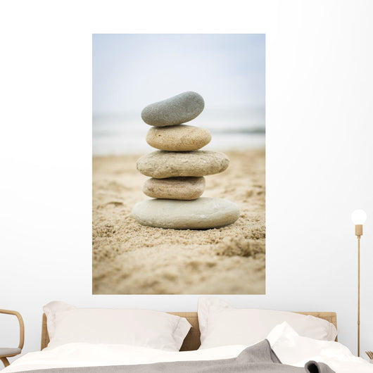 Stones Piled up Sand Wall Decal