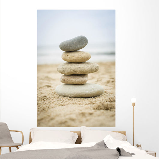 Stones Piled up Sand Wall Decal