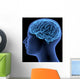 Human Body Brain Wall Decal