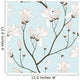 Vector Seamless Pattern with Blooming Branches 