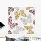 Vector Seamless Pattern with Wall Decal Design 1