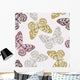 Vector Seamless Pattern with Wall Decal Design 1