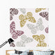Vector Seamless Pattern with Wall Decal Design 1
