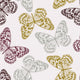 Vector Seamless Pattern with Wall Decal Design 1