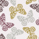 Vector Seamless Pattern with Colored Butterflies 