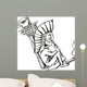 Native Shaman Smoking Tobacco-pipe Wall Decal