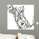 Native Shaman Smoking Tobacco-pipe Wall Decal