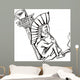 Native Shaman Smoking Tobacco-pipe Wall Decal