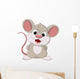 Cute Fat Mouse Cartoon Wall Decal