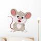 Cute Fat Mouse Cartoon Wall Decal