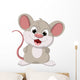 Cute Fat Mouse Cartoon Wall Decal