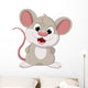 Cute Fat Mouse Cartoon Wall Decal