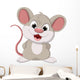 Cute Fat Mouse Cartoon Wall Decal