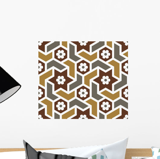 Douma Seamless Pattern Five Wall Decal