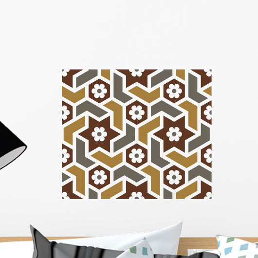 Douma Seamless Pattern Five Wall Decal