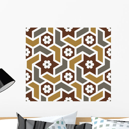 Douma Seamless Pattern Five Wall Decal