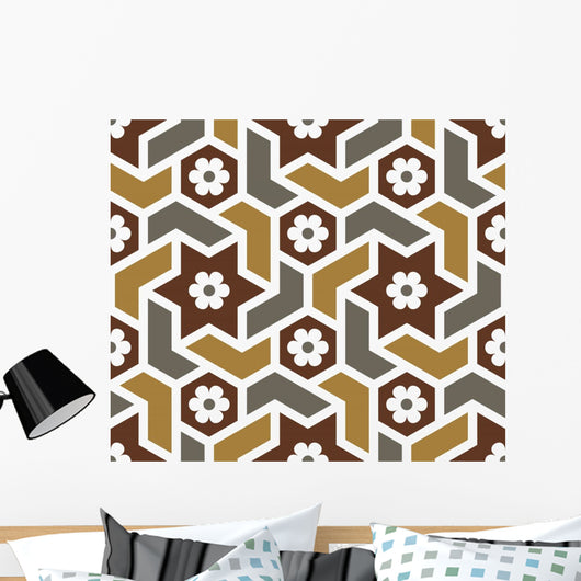 Douma Seamless Pattern Five Wall Decal