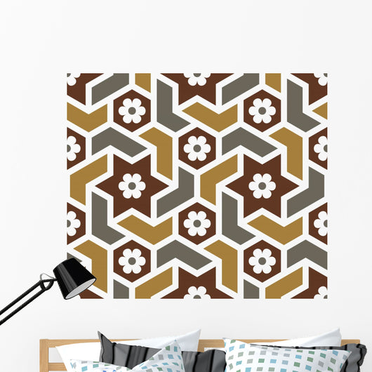 Douma Seamless Pattern Five Wall Decal