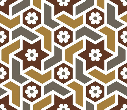 Douma Seamless Pattern Five Wall Decal