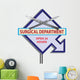 Sign Surgical Department Wall Decal