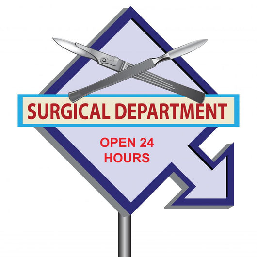 Sign Surgical Department Wall Decal